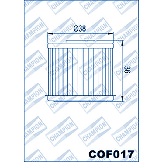 Champion Oil Filter COF017 (HF117)