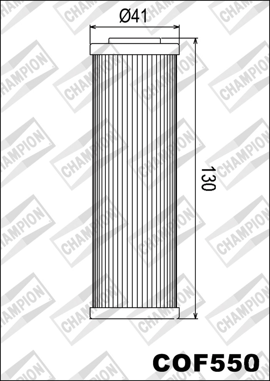 Champion Oil Filter COF550 (HF650)