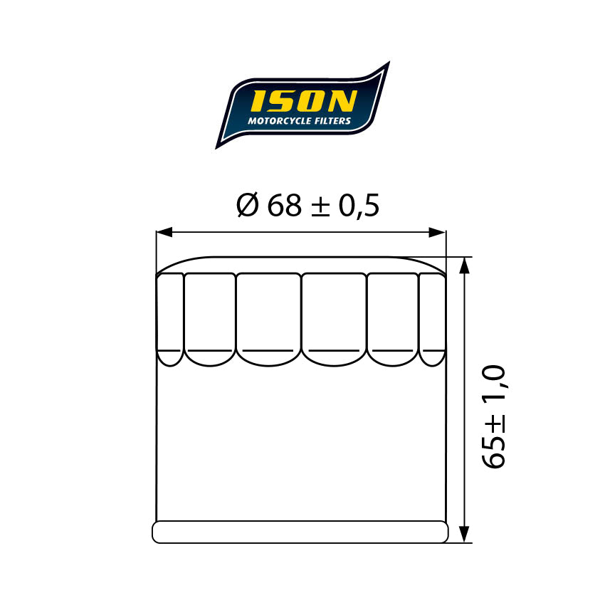 Ison Oil Filter ISON553 HF553