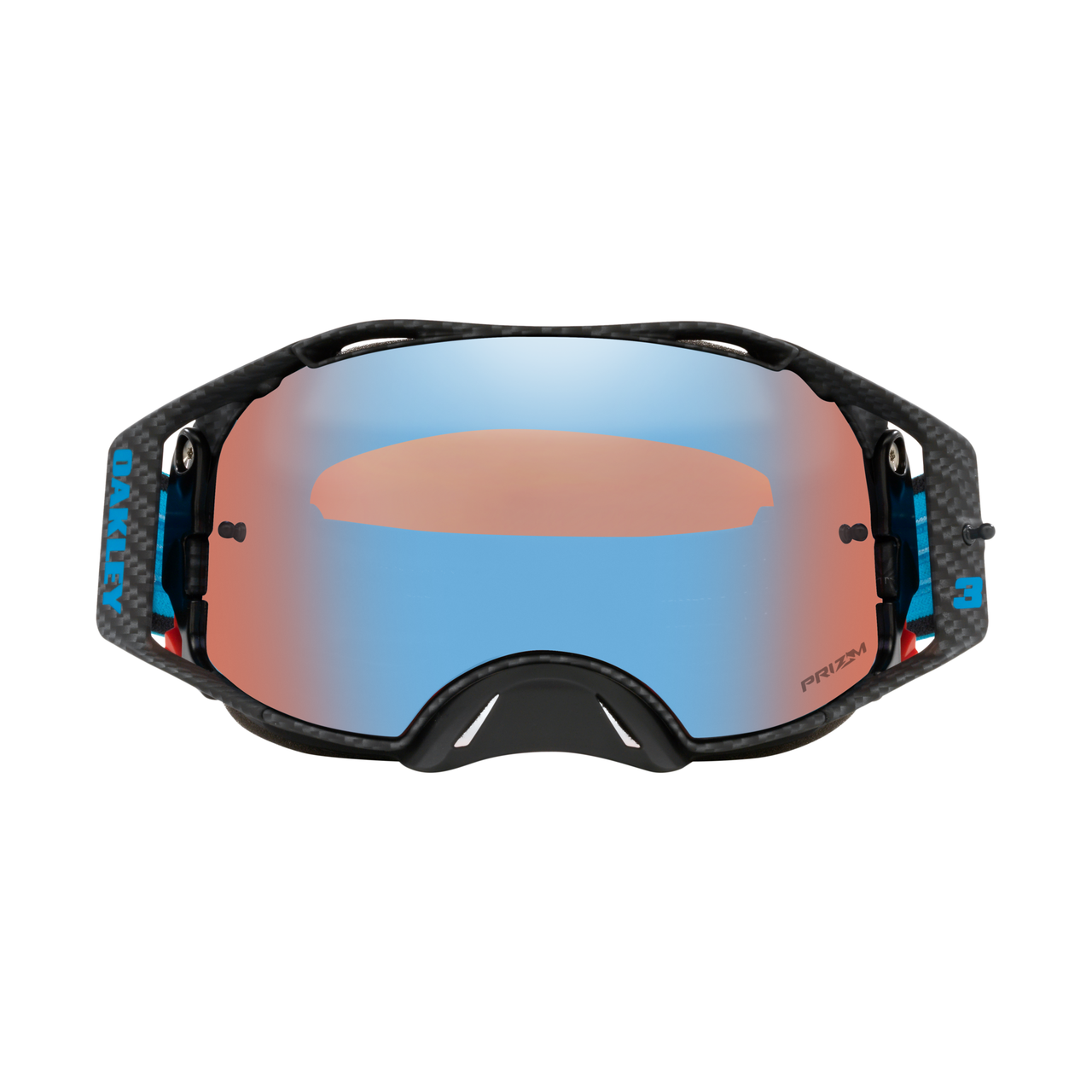 Oakley Airbrake Eli Tomac MX Goggle (Carbon/Blue/Black) Prizm Sapphire Lens