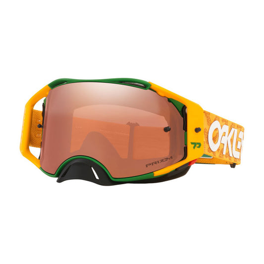 Oakley Airbrake Toby Price MX Goggle (Gold/Green) Prizm Black Lens