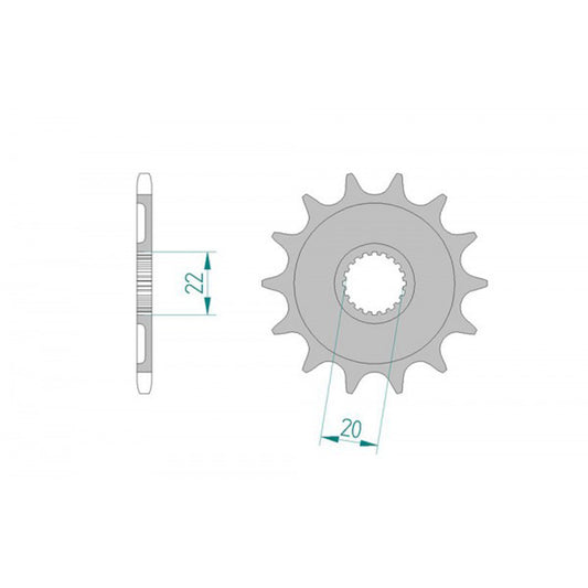 AFAM FRONT SPROCKET 21309-12 JTF 1590-12