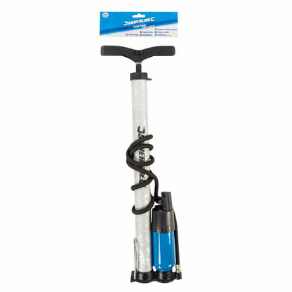 Silverline Heavy Duty Multi Valve Track Pump 0 - 100psi (0 - 7bar)