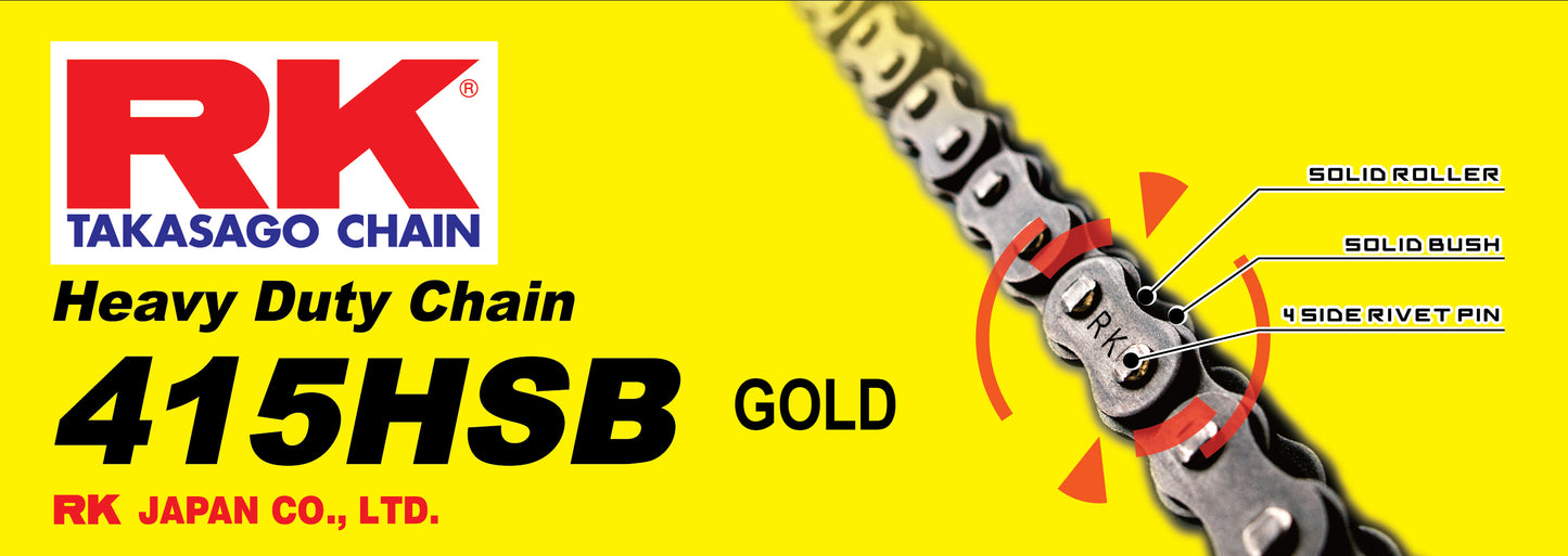 RK GS415HSB-90 Gold Heavy Duty Chain