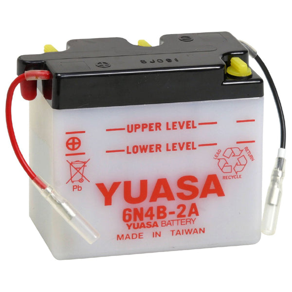 Yuasa 6N4B-2A (DC) 6V Dry Charged Conventional Battery