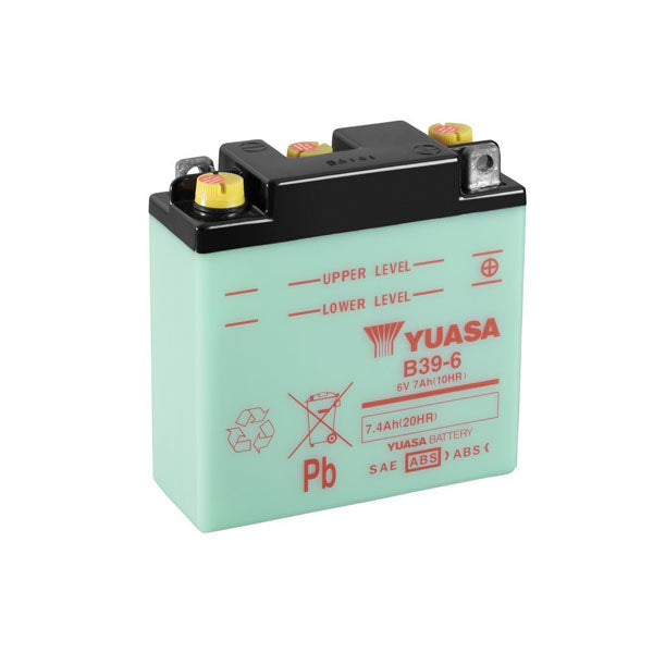 Yuasa B39-6 (DC) 6V Dry Charged Conventional Battery