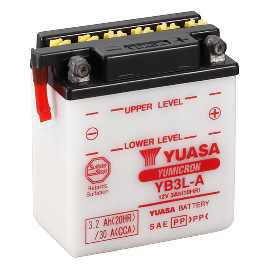 Yuasa YB3L-A (DC) 12V Dry Charged YuMicron Battery