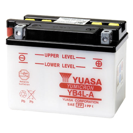 Yuasa YB4L-A (DC) 12V Dry Charged YuMicron Battery