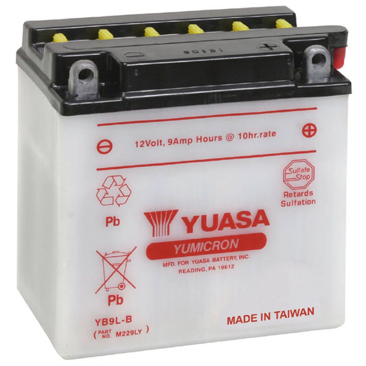 Yuasa YB9L-B (DC) 12V Dry Charged YuMicron Battery