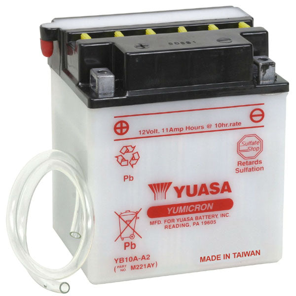 Yuasa YB10A-A2 (DC) 12V Dry Charged YuMicron Battery