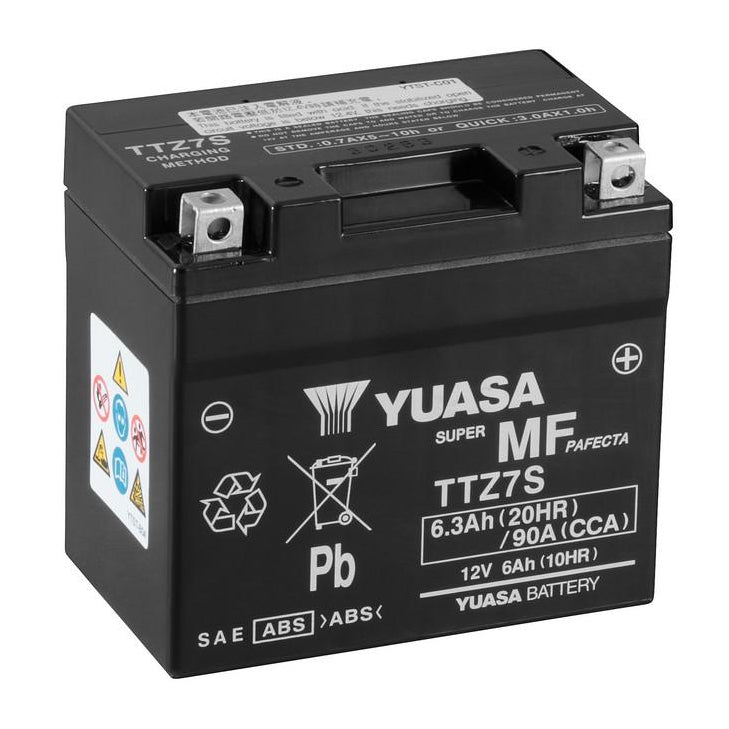 Yuasa TTZ7S (WC) 12V Factory Activated MF VRLA Battery