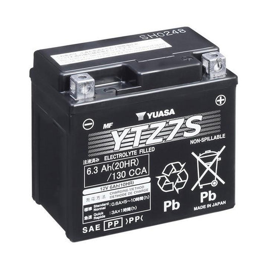 Yuasa YTZ7S (WC) 12V Factory Activated High Performance MF VRLA Battery