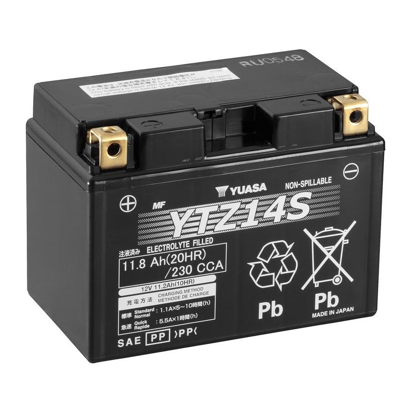 Yuasa YTZ14S (WC) 12V Factory Activated High Performance MF VRLA Battery