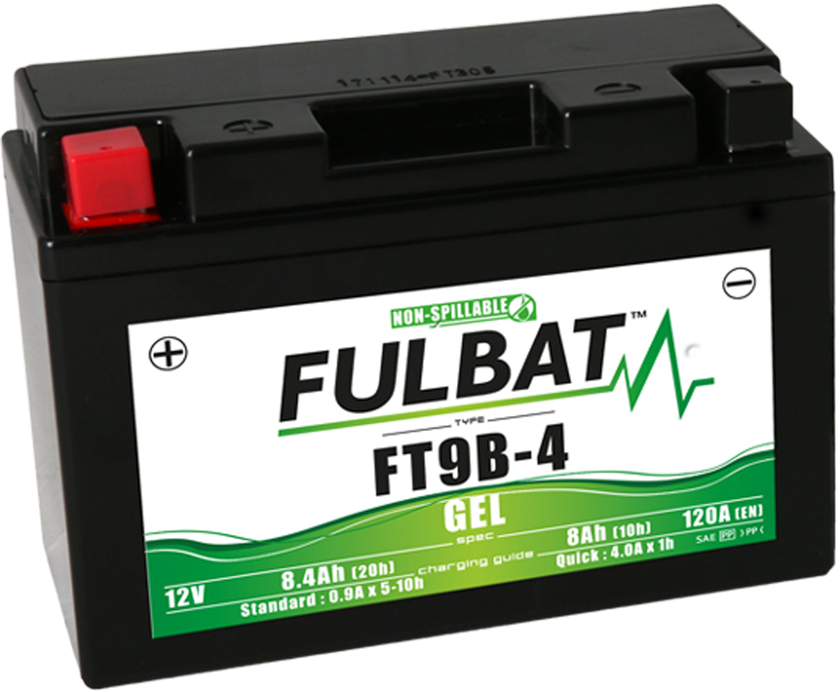 Fulbat FT9B-4 (FT9B-BS) (WC) Gel Factory Activated Battery