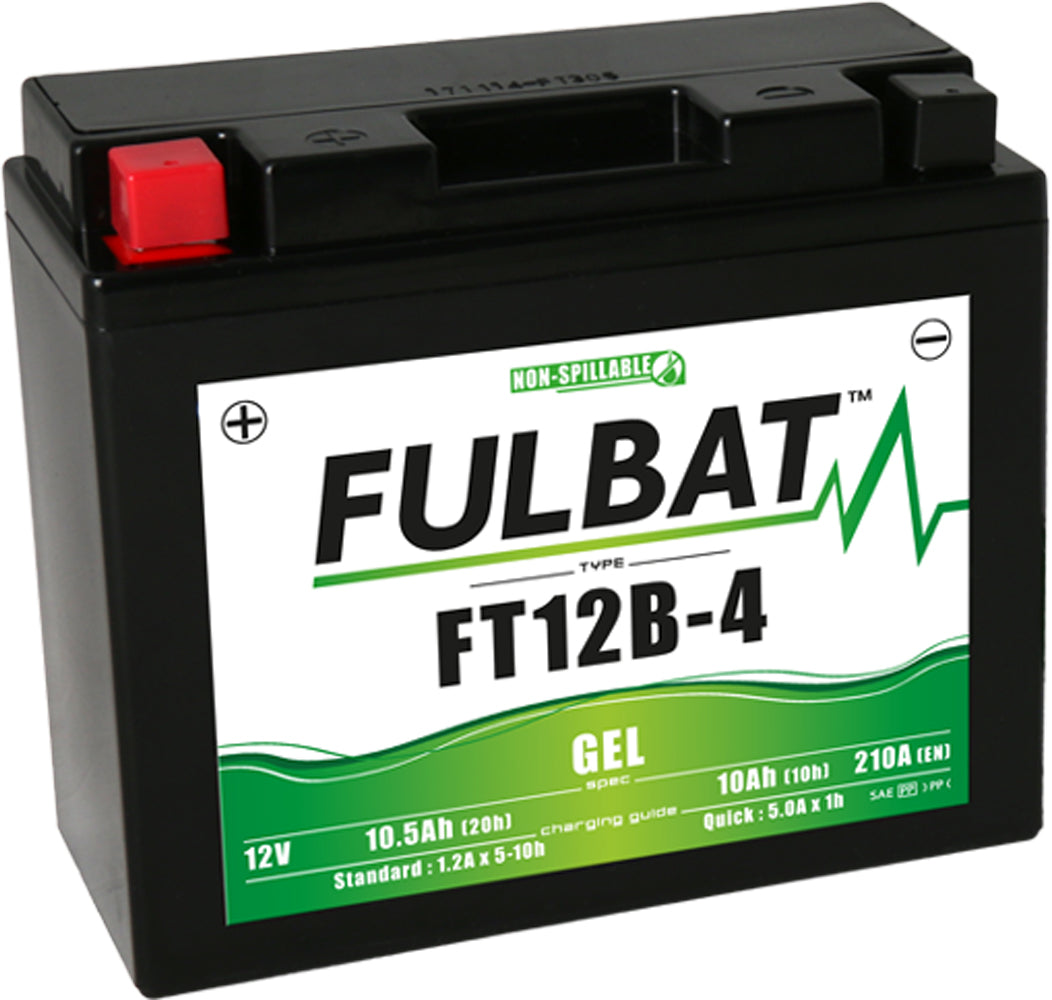 Fulbat FT12B-4 (FT12B-BS) (WC) Gel Factory Activated Battery