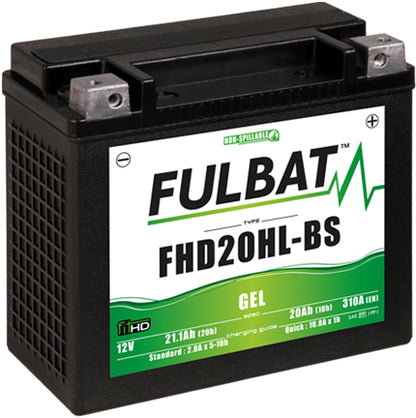 Fulbat FHD20HL-BS (WC) H.D. Gel Factory Activated Battery