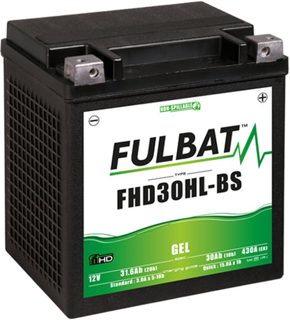 Fulbat FHD30HL-BS (WC) H.D. Gel Factory Activated Battery