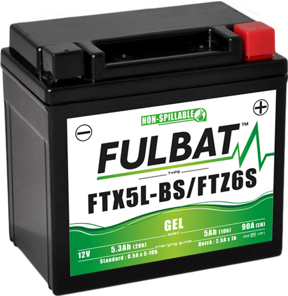 Fulbat FTX5L-BS / FTZ6S (WC) Gel Factory Activated Battery