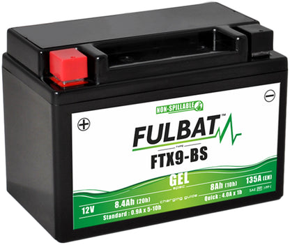 Fulbat FTX9-BS (WC) Gel Factory Activated Battery