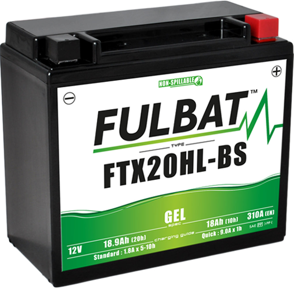 Fulbat FTX20HL-BS (WC) Gel Factory Activated Battery