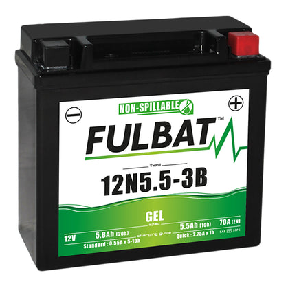 Fulbat 12N5.5-3B (WC) Gel Factory Activated Battery