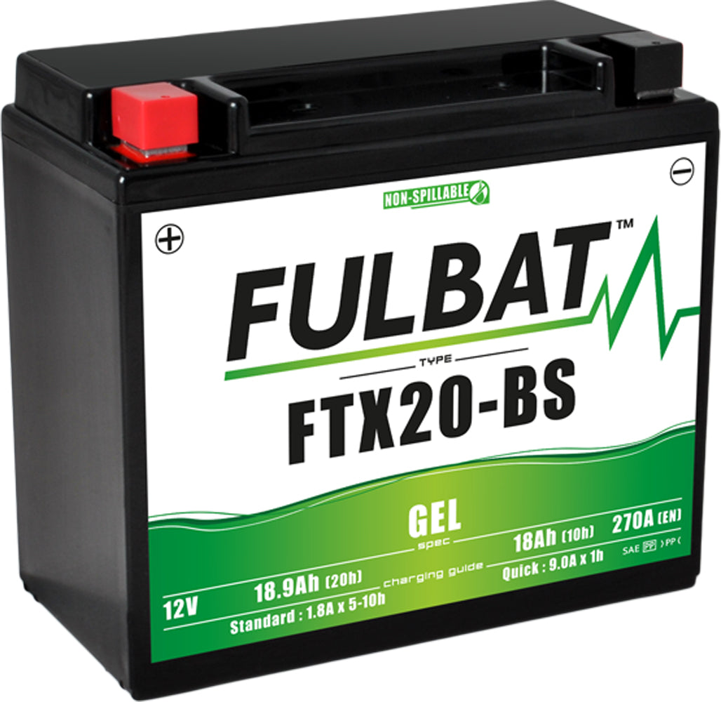 Fulbat FTX20-BS (WC) Gel Factory Activated Battery