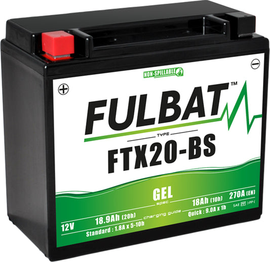 Fulbat FTX20-BS (WC) Gel Factory Activated Battery