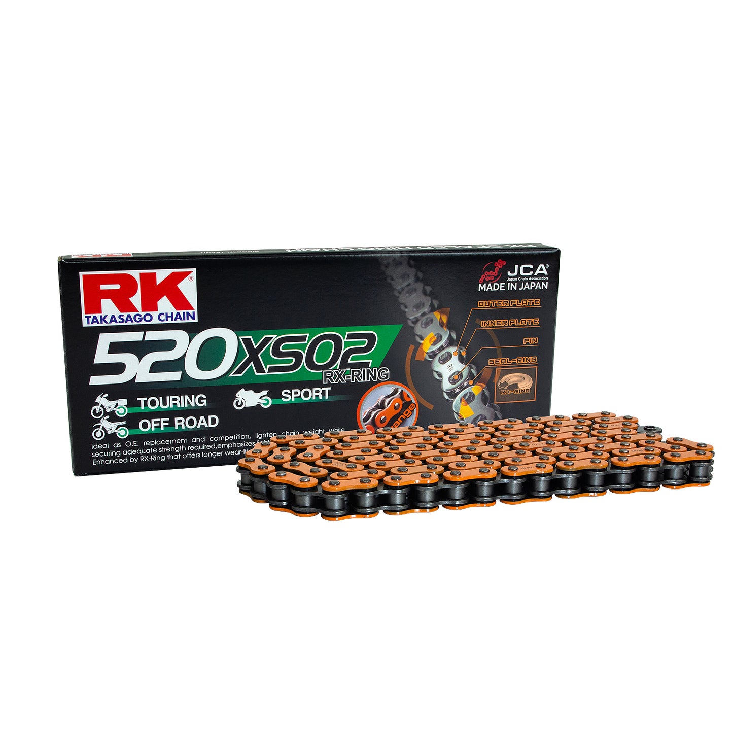 RK DD520XSO2-120 Orange RX-Ring Chain