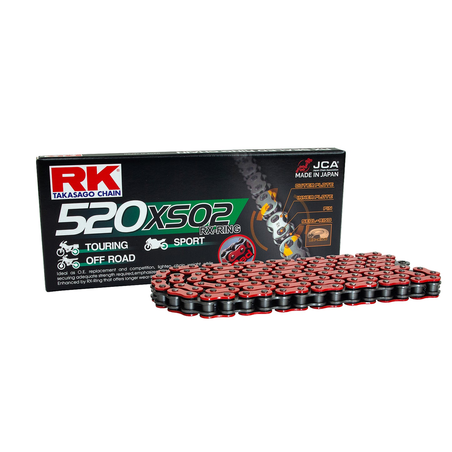 RK RR520XSO2-120 Red RX-Ring Chain