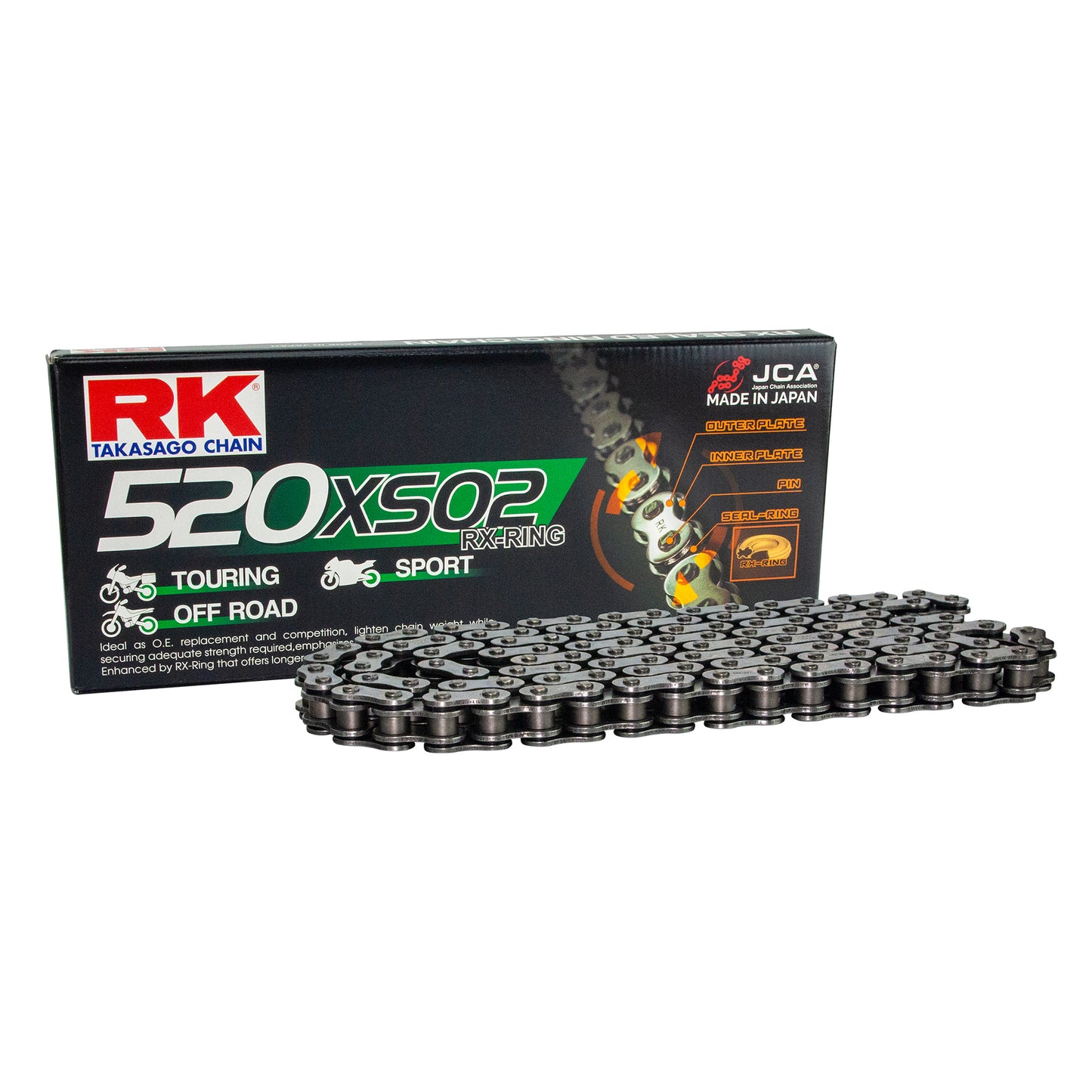 RK 520XSO2 Per Link (100FT=1920) RX-Ring Chain