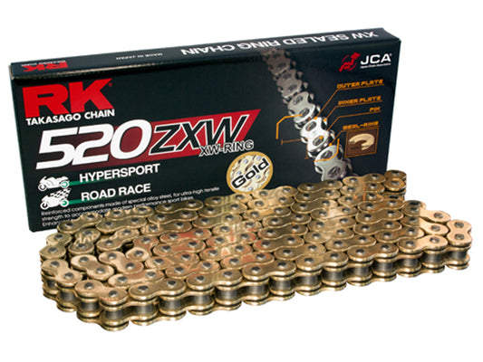 RK GB520ZXW Per Link (100FT=1920) Gold Chain