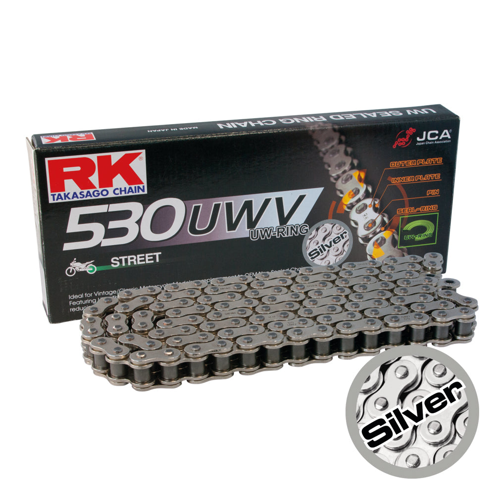 RK GP530UWV-100 Silver UW-Ring Chain