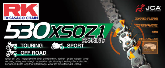 RK 530XSOZ1 Per Link (100FT=1920) RX-Ring Chain