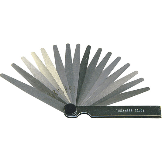 Bikeservice Tools 16 Blade Feeler Gauge ( Metric / SAE )