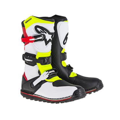 Alpinestars Tech T - White Red Yellow Fluo Black - US 10