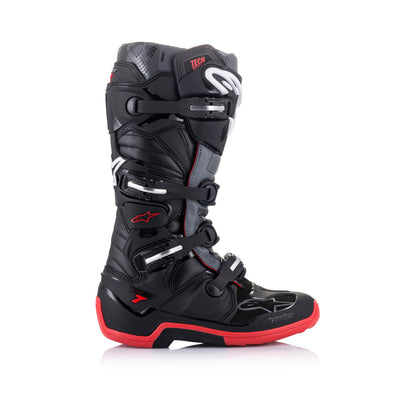 Alpinestars Tech 7 - Black Cool Gray Red - US 10