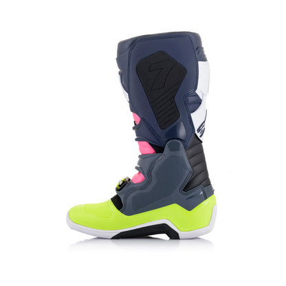 Alpinestars Tech 7 - Dark Gray Dark Blue Pink Fluo - US 10