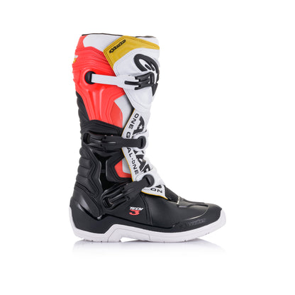 Alpinestars Tech 3 - Black White Red Fluo Yellow - US 10