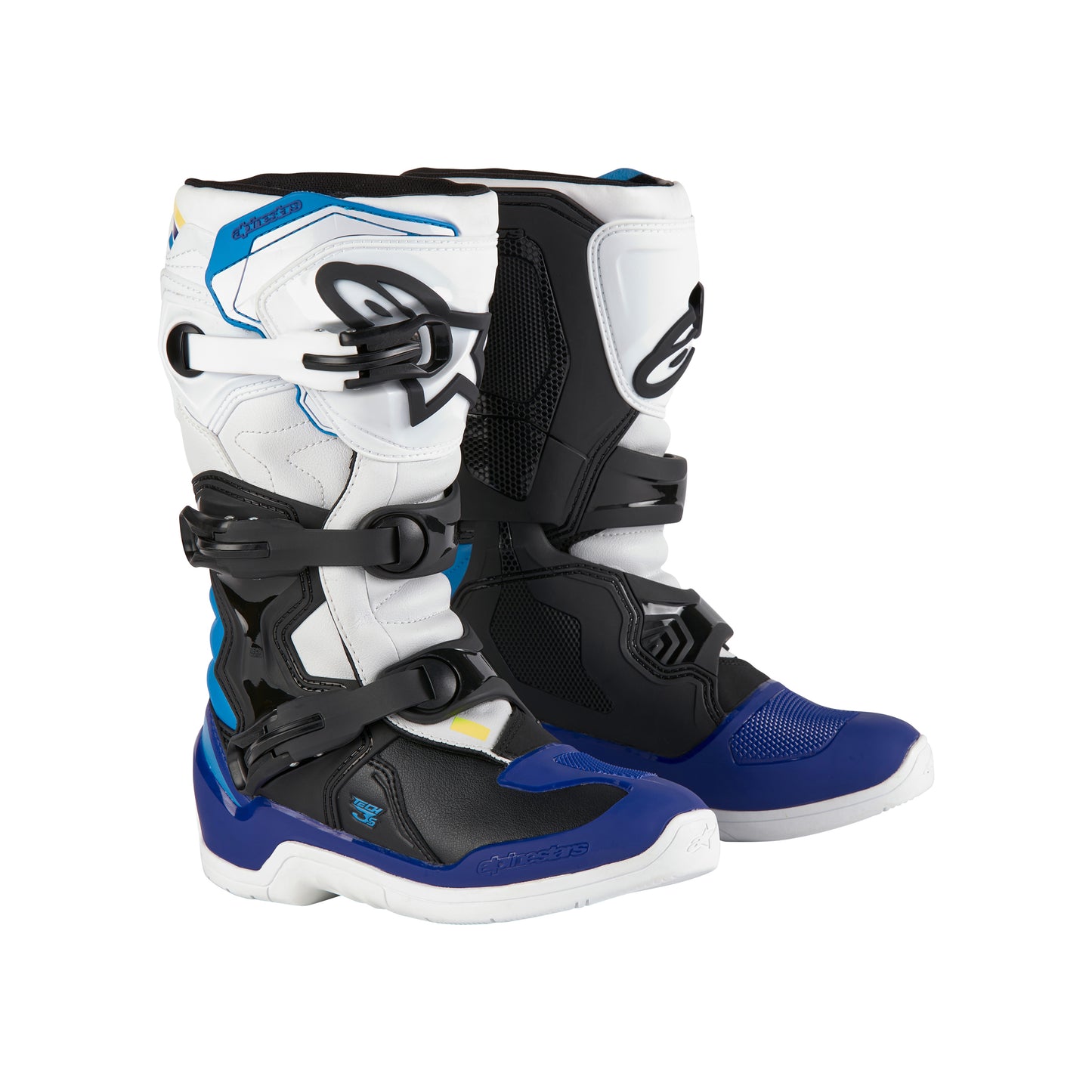 Alpinestars Tech 3S Youth - White Black Enamel Blue - EU 34