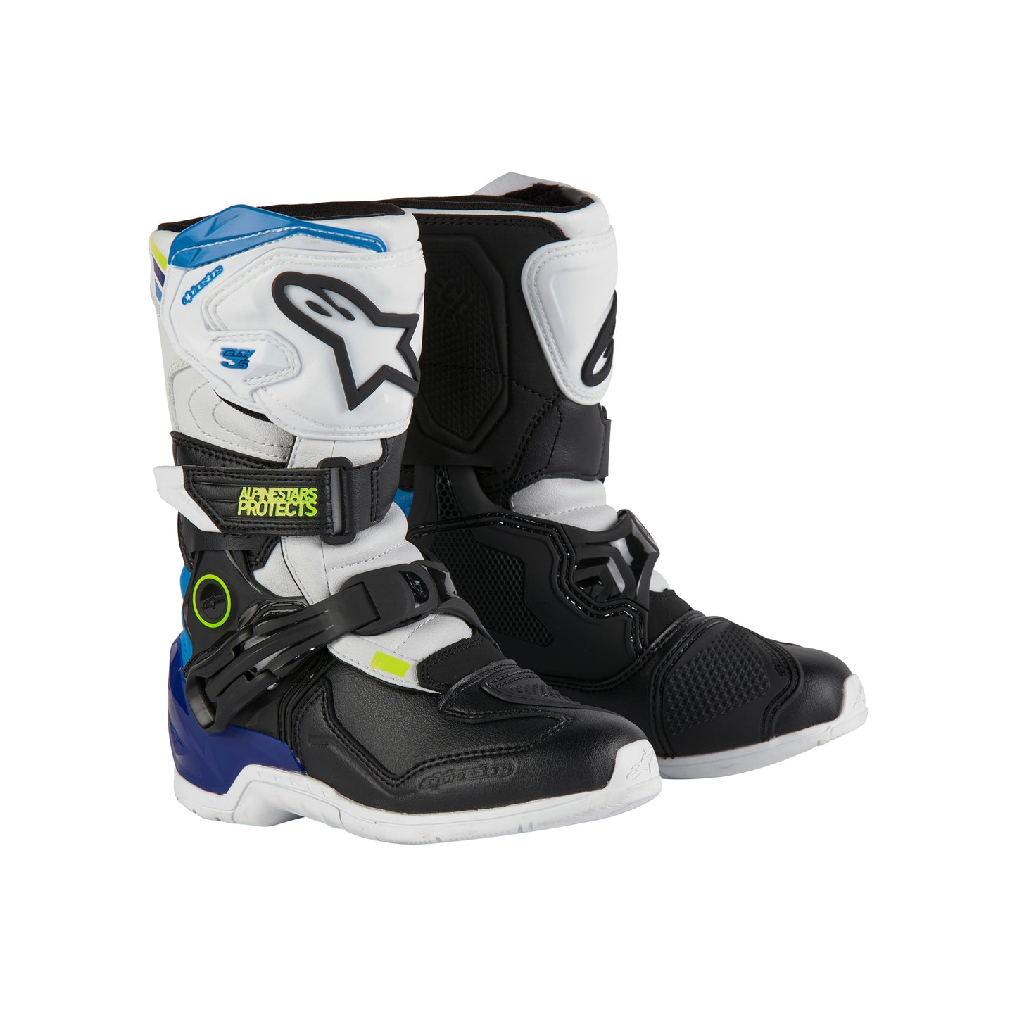 Alpinestars Tech 3S Kids - White Black Enamel Blue - EU 33