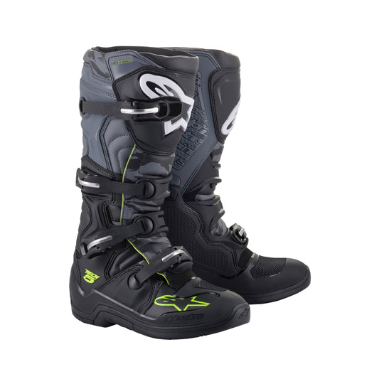 Alpinestars Tech 5 - Black Cool Gray Yellow Fluo - US 10