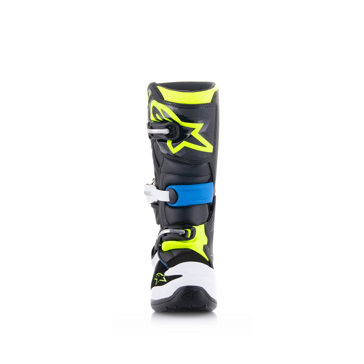 Alpinestars Tech 7S- Black Enamel Blue Yellow Fluo - US 2