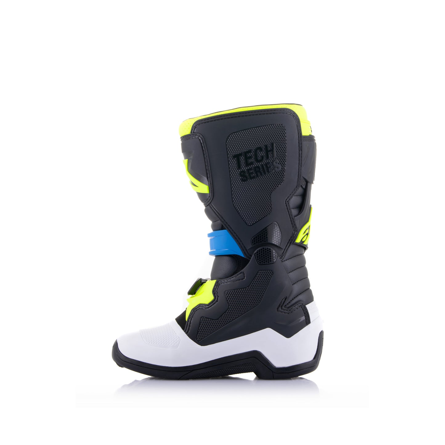 Alpinestars Tech 7S- Black Enamel Blue Yellow Fluo - US 2