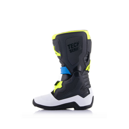 Alpinestars Tech 7S- Black Enamel Blue Yellow Fluo - US 4