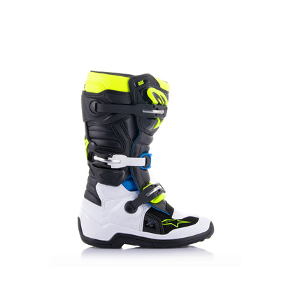 Alpinestars Tech 7S- Black Enamel Blue Yellow Fluo - US 2