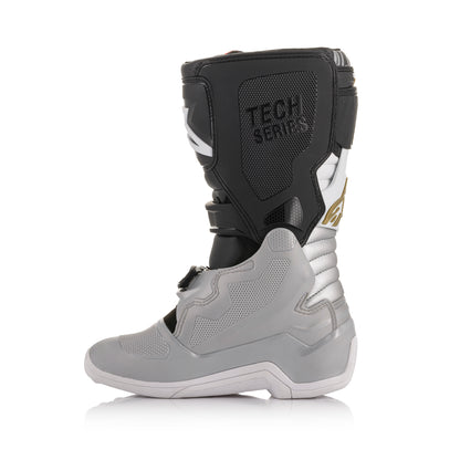 Alpinestars Tech 7S- Black Silver White Gold - US 8