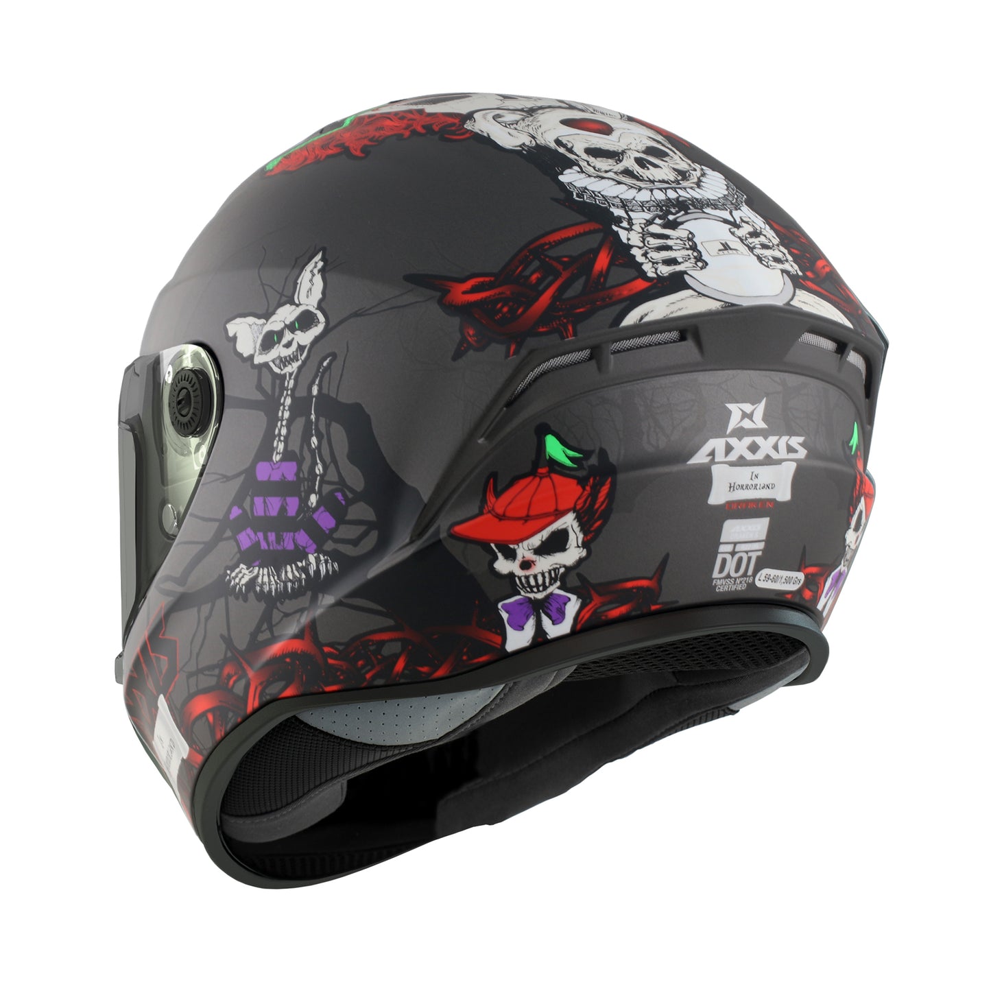 Axxis Draken S Horrorland A2 Matt Titanium M 57-58cm Helmet