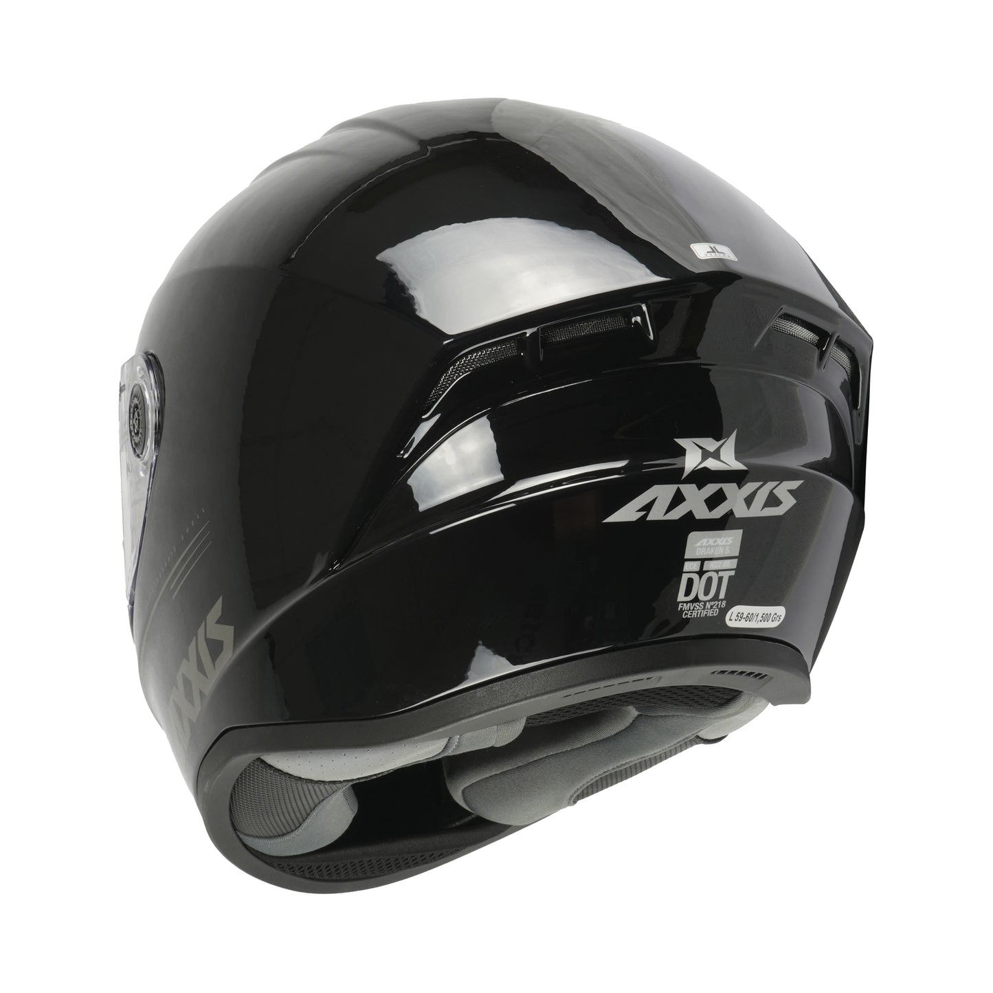 Axxis Draken S Solid A1 Gloss Black XS 53-54cm Helmet