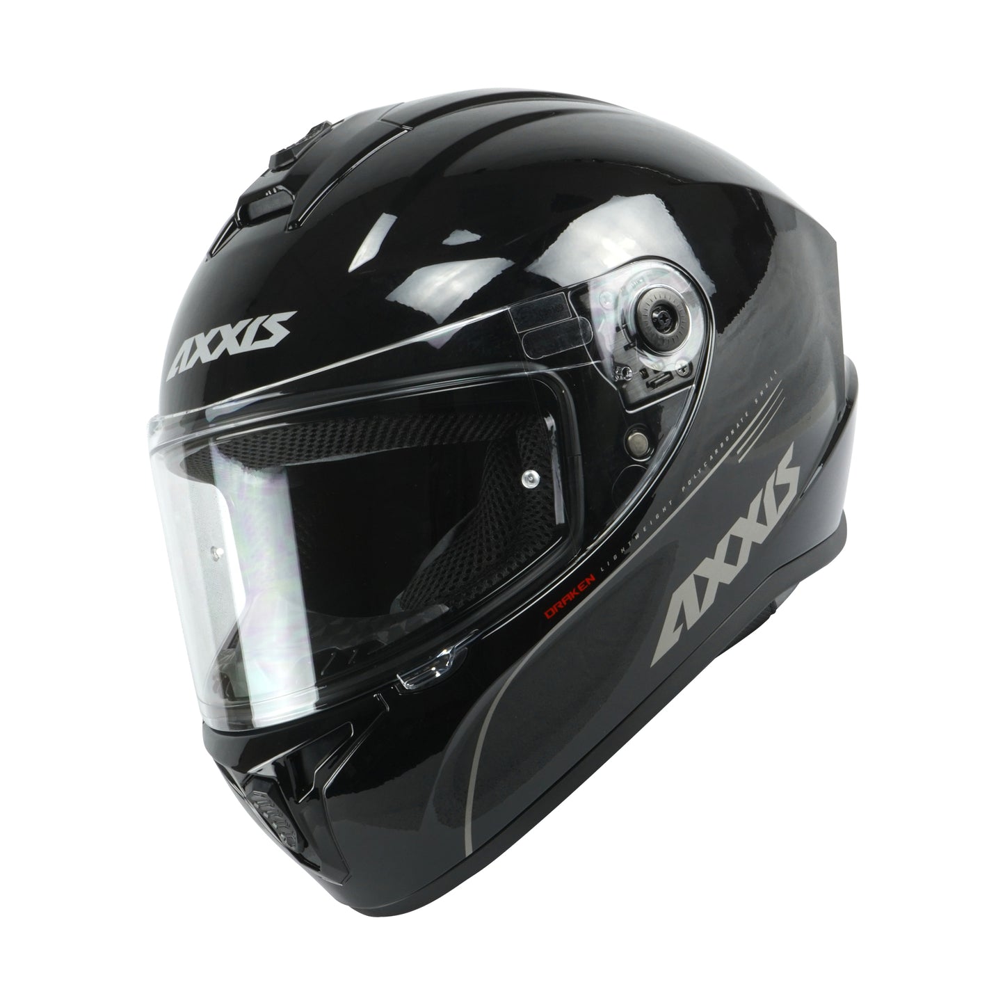 Axxis Draken S Solid A1 Gloss Black XL 61-62cm Helmet