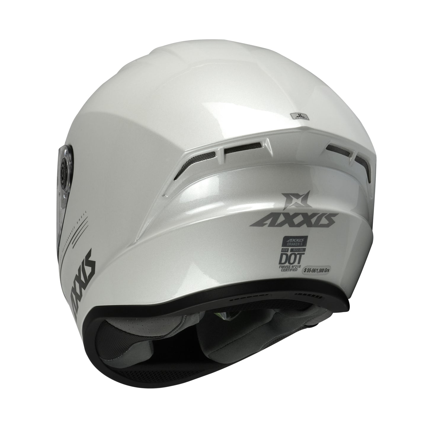 Axxis Draken S Solid Gloss Pearl White S 55-56cm Helmet